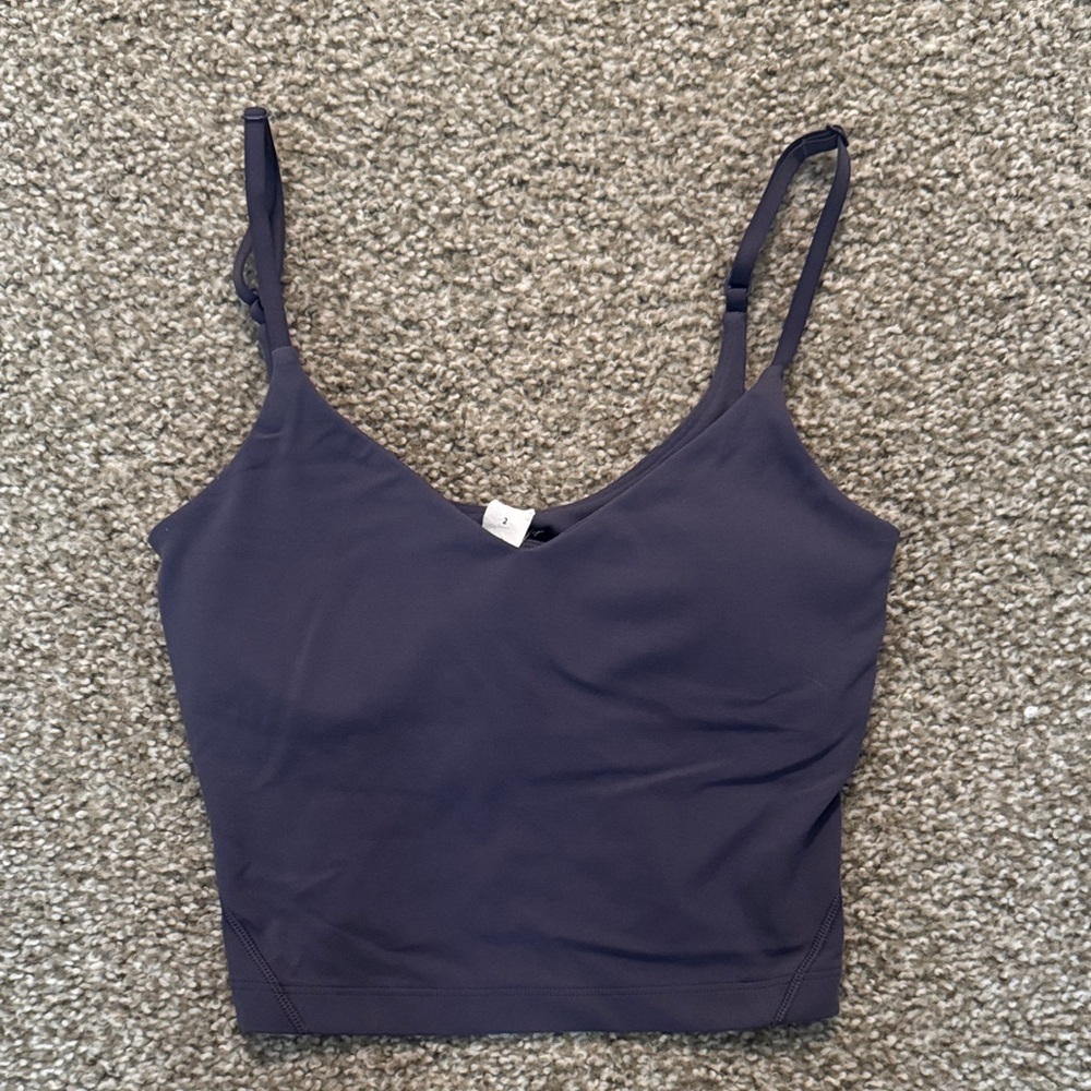 lululemon athletica Purple Align Cropped Cami Tank Top